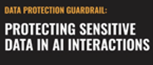 Data Protection Guardrail: Protecting Sensitive Data in AI Interactions