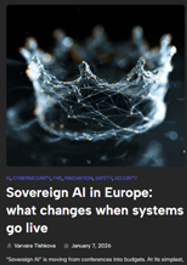 Sovereign AI in Europe: What Changes When Systems Go Live