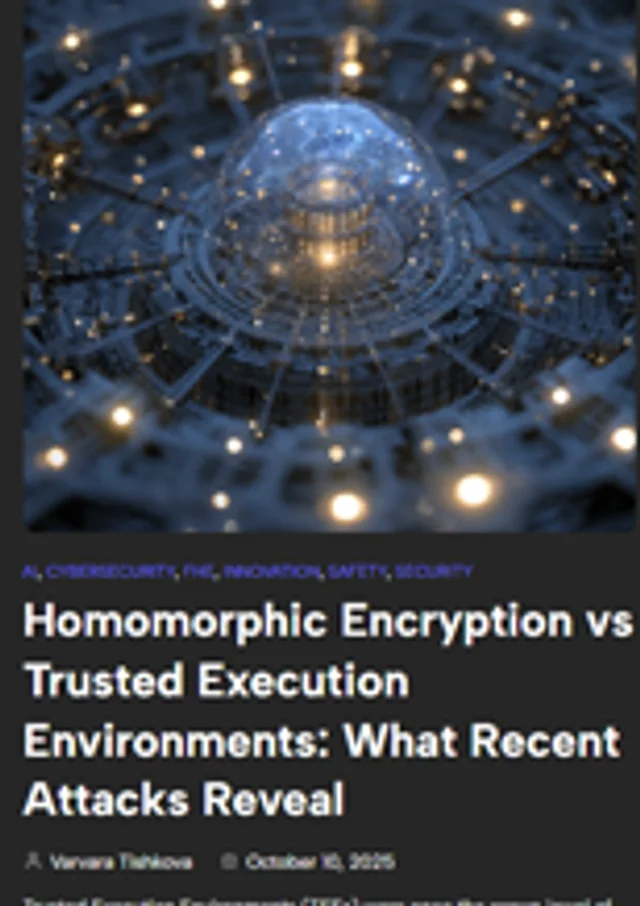 Homomorphic Encryption vs Trusted Execution Environments